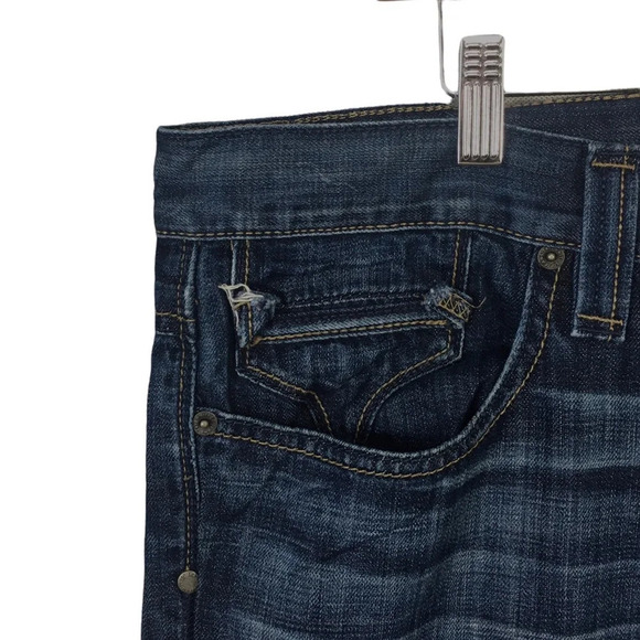 MJ484 Mens Taverniti So Jeans Distressed Boot Cut Denim Button Fly Jeans 40x33 - Picture 4 of 9